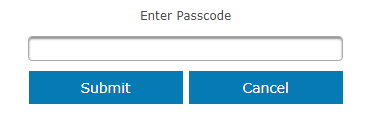 Two-Factor Authentication Passcode