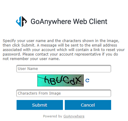 Password Assistance Page